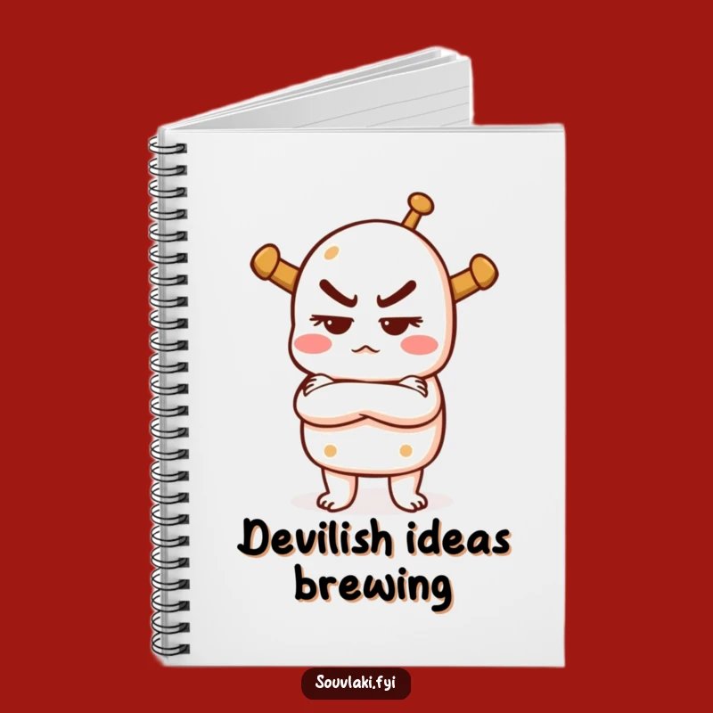 Funny Mischievous Souvlaki Notebook: Jot Down Ideas with Attitude