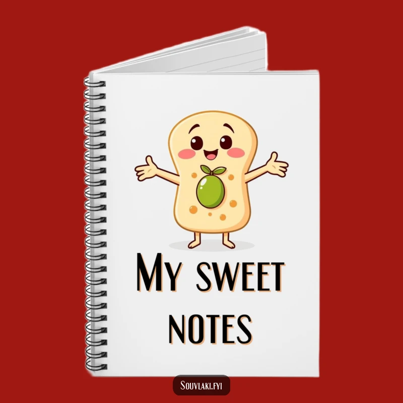 Funny Pita Bread Notebook: Journal Your Warmest Thoughts