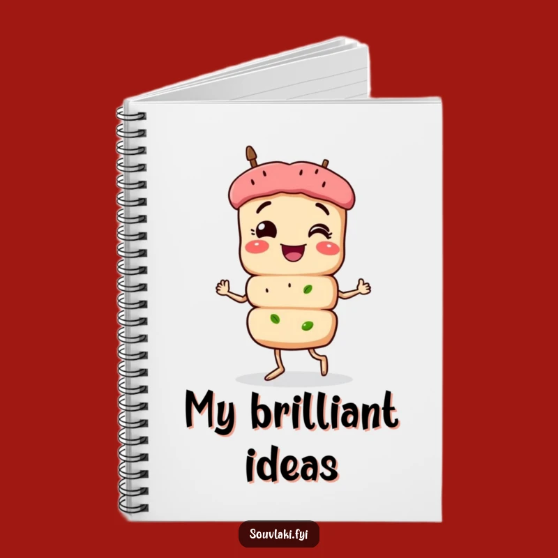 Funny Souvlaki Strut Notebook: Skewer Character Journal, Great Humorous Gift