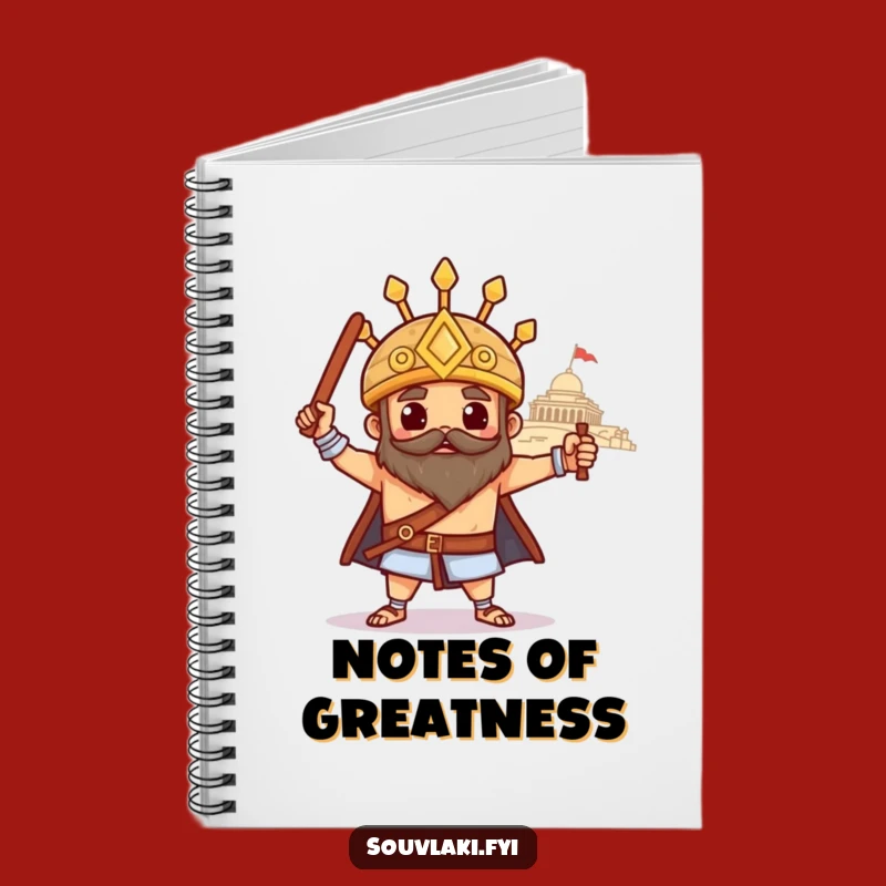 Funny Souvlaki Temple Pose Notebook: Heroic Greek Journal for Ideas