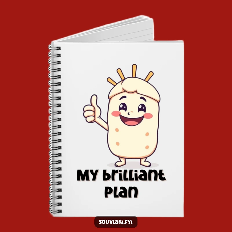 Funny Souvlaki Thumbs Up Notebook - Journal Your Awesome Ideas