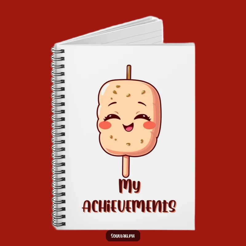 Funny Souvlaki Pride Notebook - Journal Your Delicious Thoughts