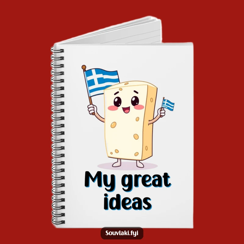Funny Feta Cheese Notebook: Journal Your Greek Adventures