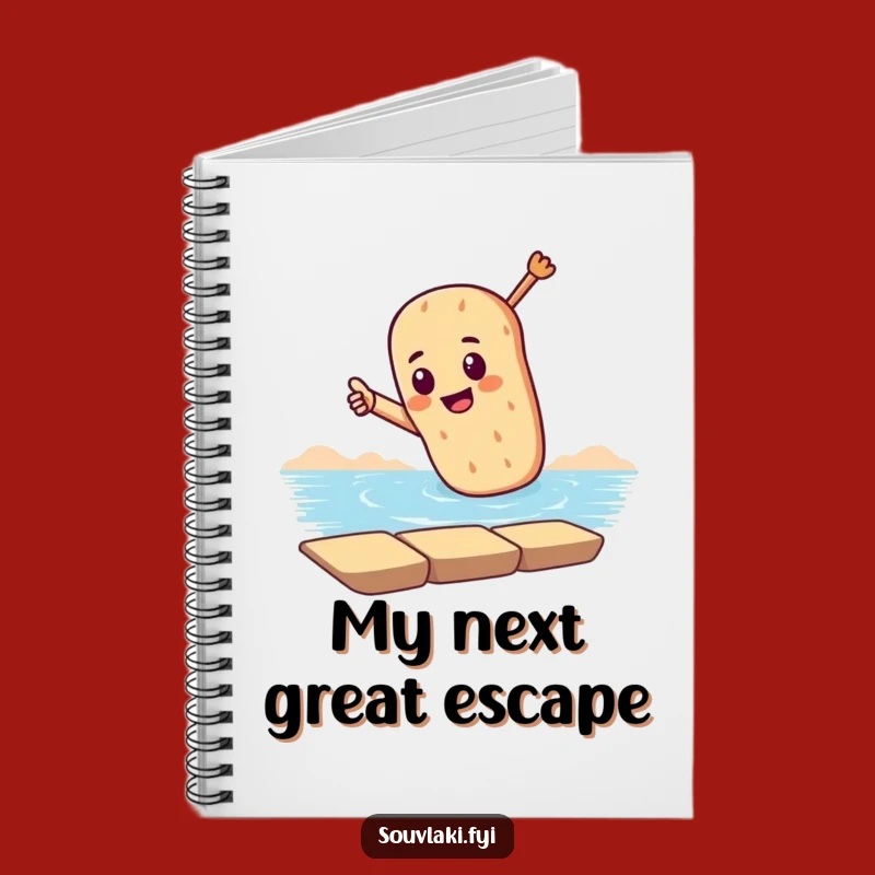 Funny Dramatic Souvlaki Notebook: Jot Down Ideas with Wanderlust