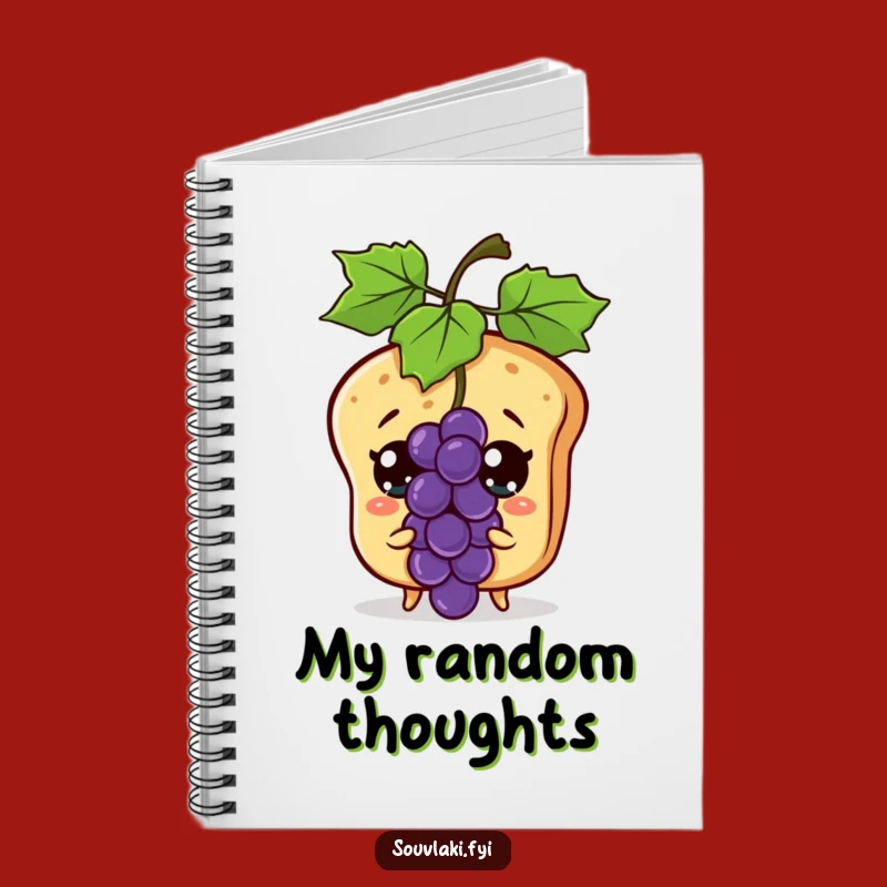 Funny Pita Bread Notebook - Journal Your Surprises with Foodie Fun