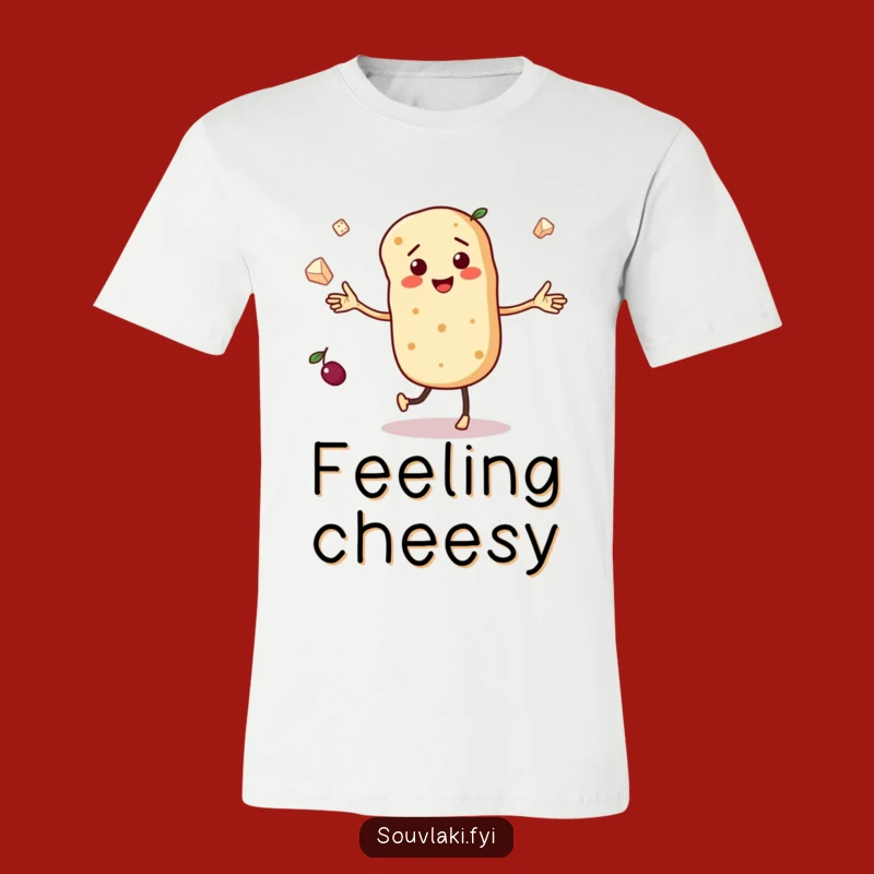Funny Dancing Pita T-Shirt - Juggling Food Character Tee, Unique Funny Gift