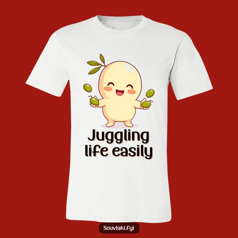 Funny Gyro Juggling T-Shirt - Smiling Character Skill, Awesome Funny Gift!