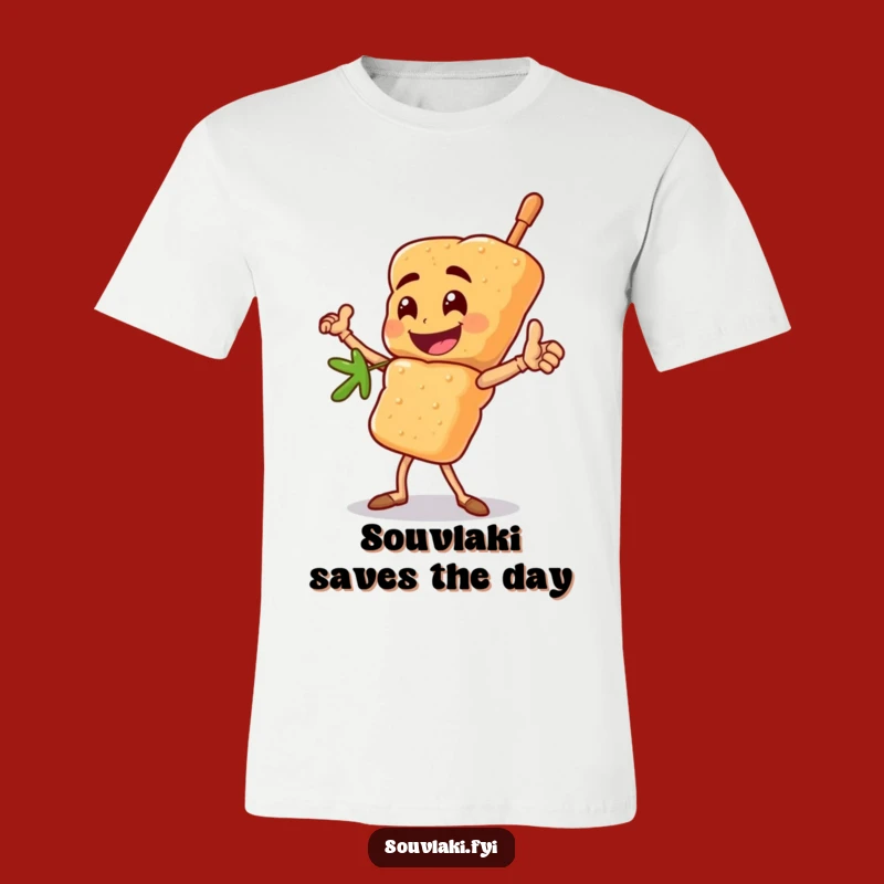 Funny Heroic Souvlaki Skewer T-Shirt: A Bold Character Tee Gift