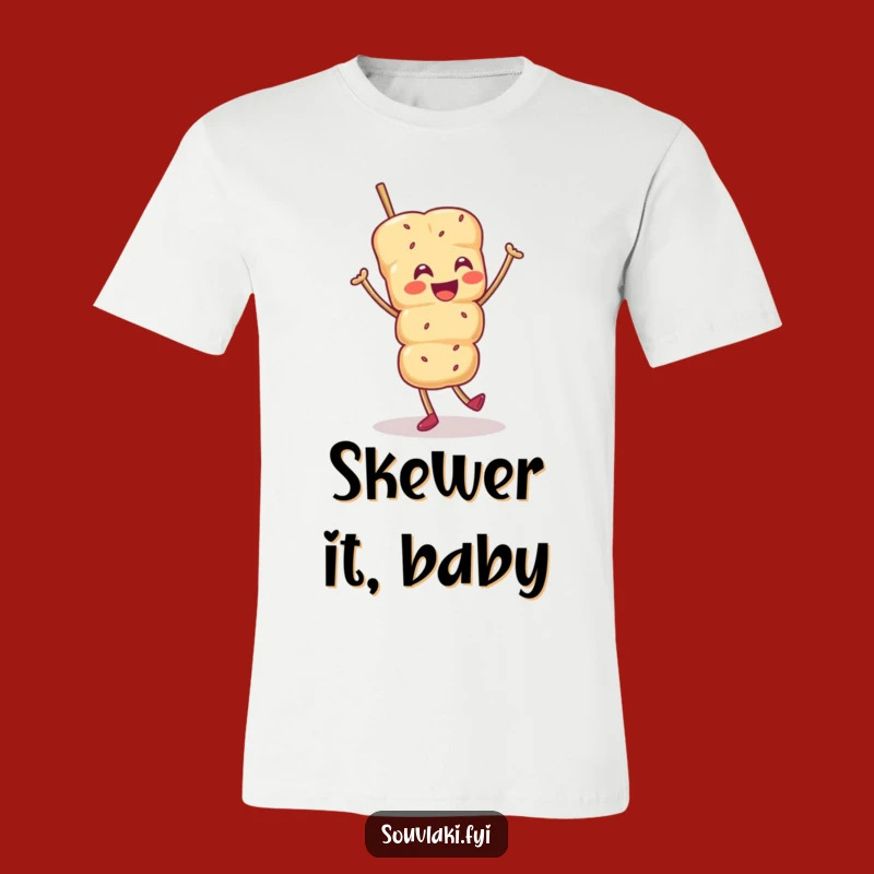 Funny Souvlaki Skewer Dancing Tee: Wear Your Joyful Jig