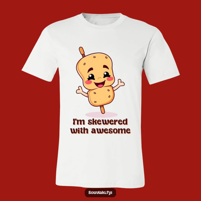 Funny Winking Souvlaki Skewer T-Shirt: A Hilarious Character Tee Gift