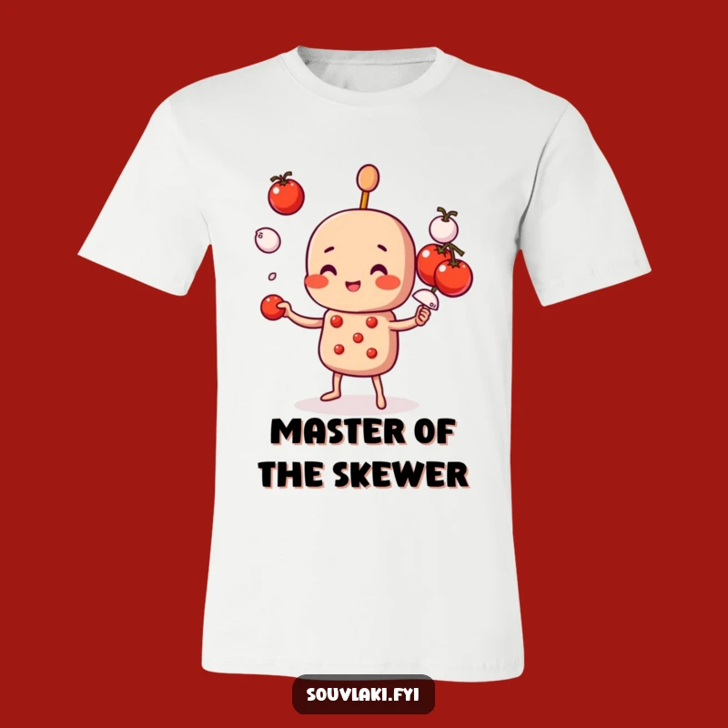 Funny Souvlaki Skewer T-Shirt: Juggling Deliciousness, A Fun Gift