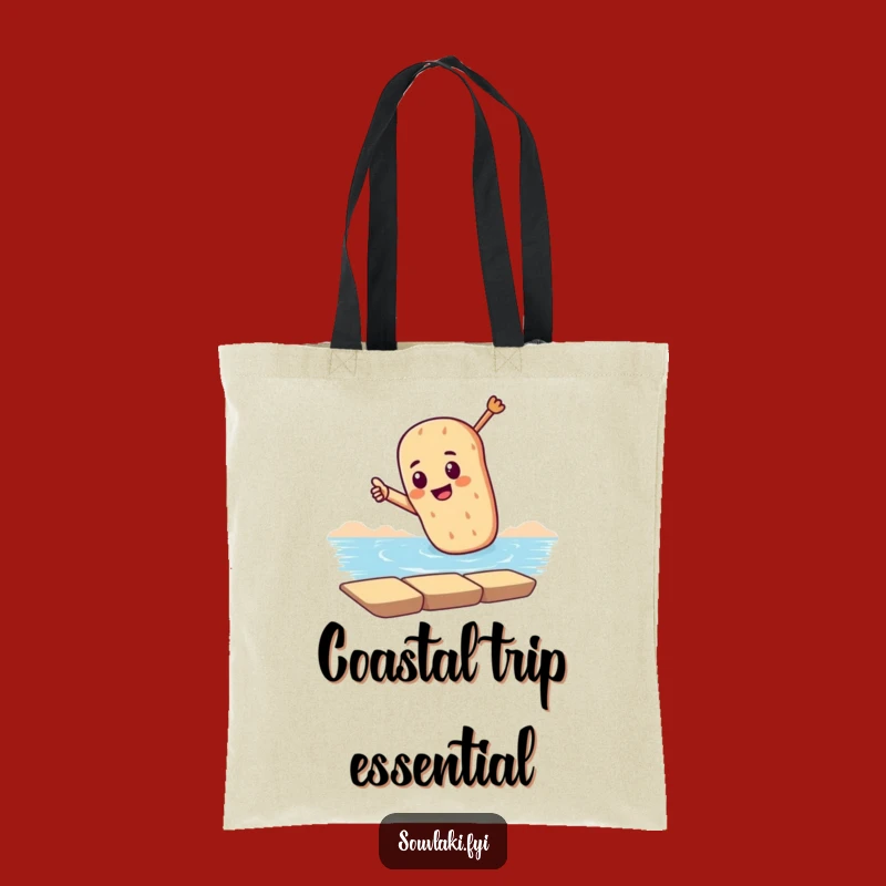 Funny Dramatic Souvlaki Tote Bag: Carry Your Beach Dreams