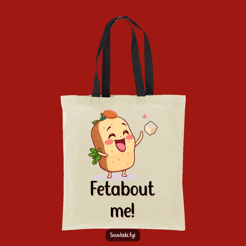 Take your love for souvlaki and feta wherever you go with this spacious and funny tote bag. It’s perfect for market trips or grocery runs, comically.