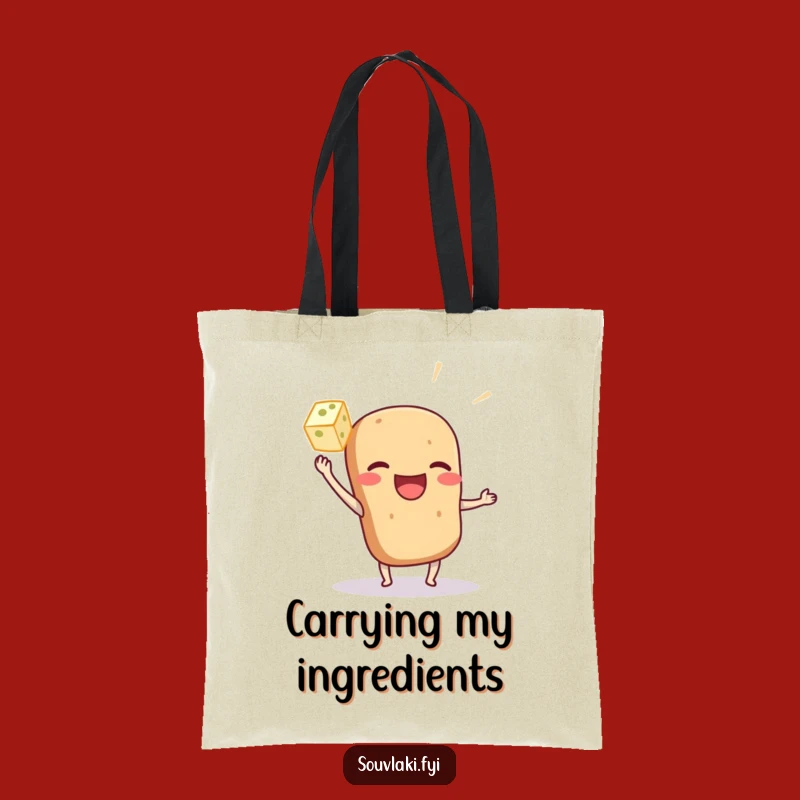 Funny Souvlaki Tote Bag: Carry Your Foodie Love with This Humorous Accessory Gift