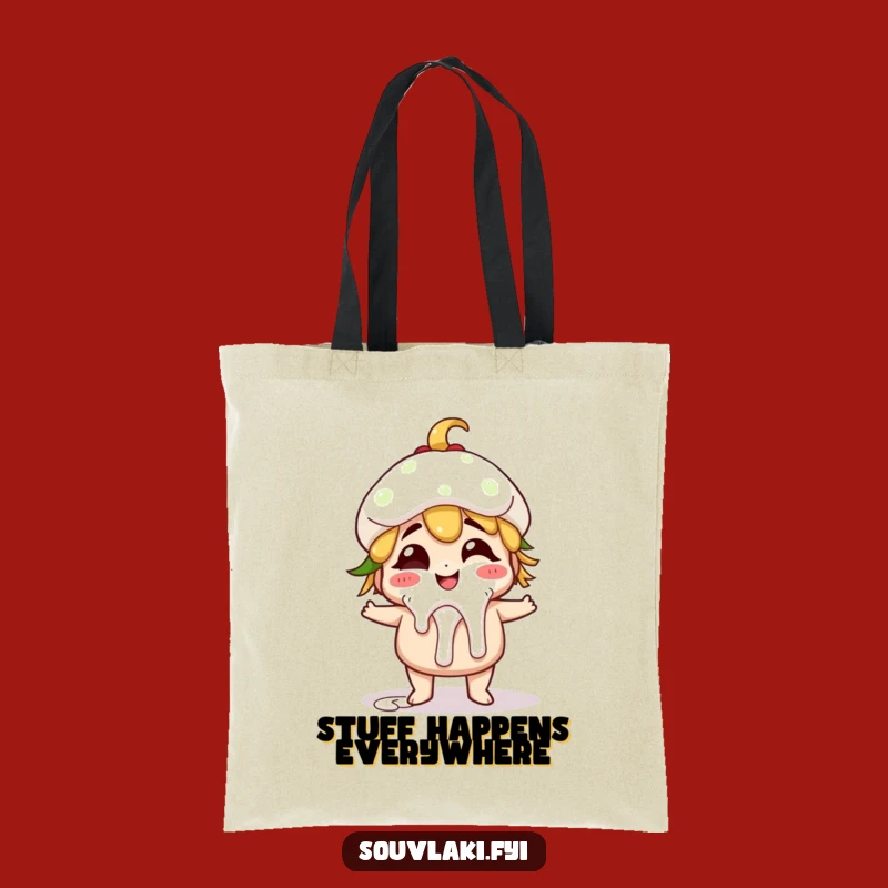 Funny Gyro Tote Bag: Carry Giggles with Dripping Tzatziki